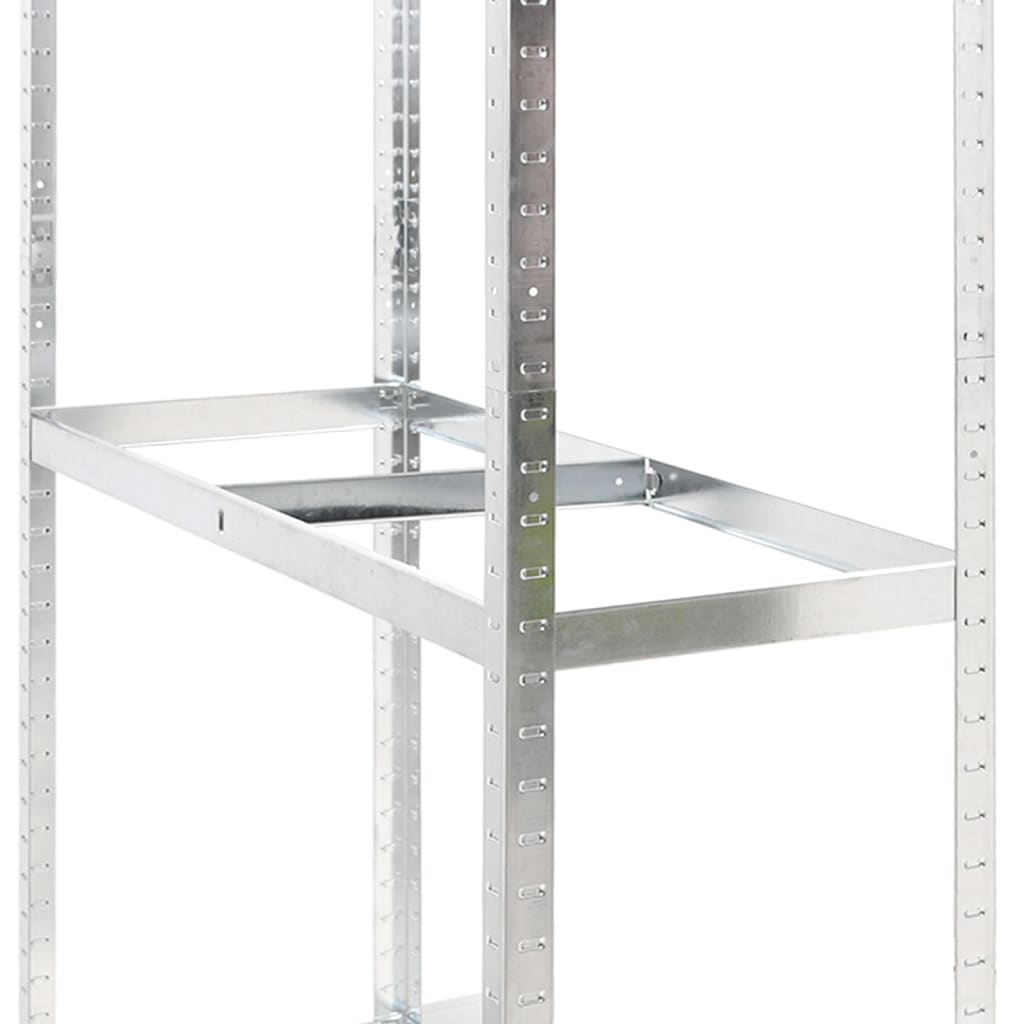 ezüstszínű 3-rétegű acél gumiabroncstartó 110x40x200 cm