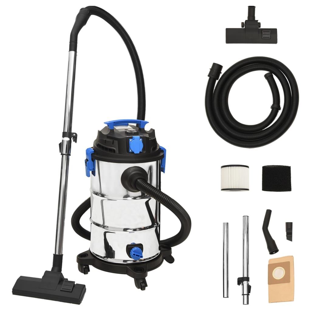 ezüstszínű száraz-nedves porszívó 1200 W 30 L