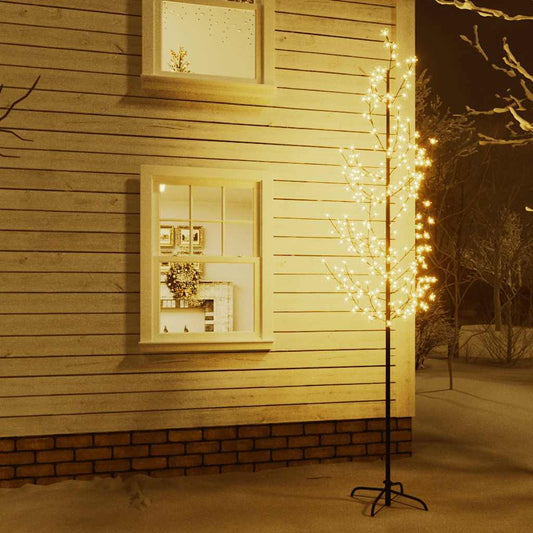 LED-es cseresznyevirágfa 368 meleg fehér LED-del 300 cm