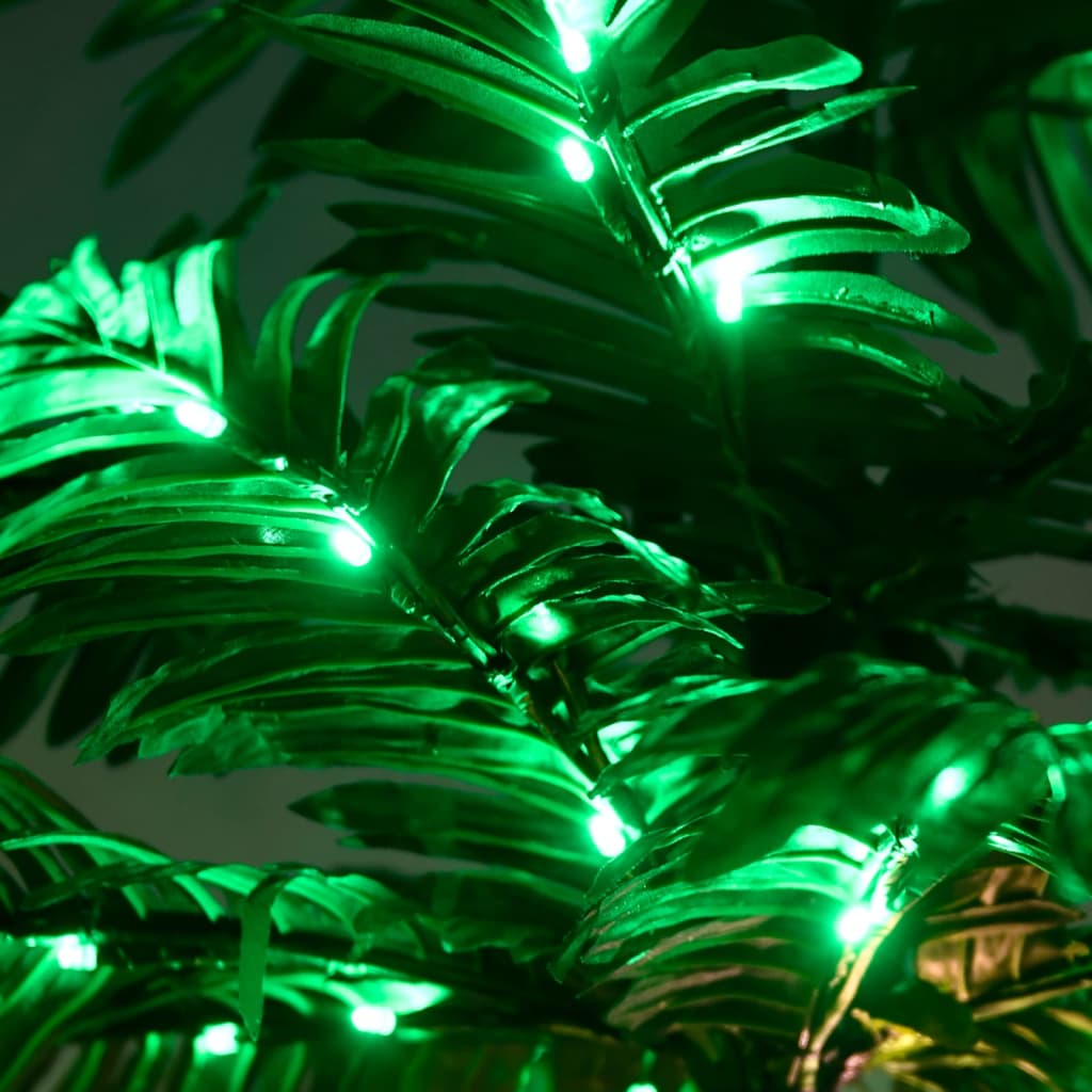 LED-es pálmafa 96 meleg fehér LED-del 180 cm
