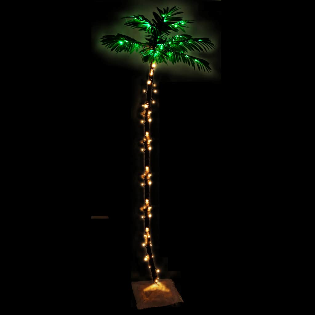 LED-es pálmafa 192 meleg fehér LED-del 300 cm