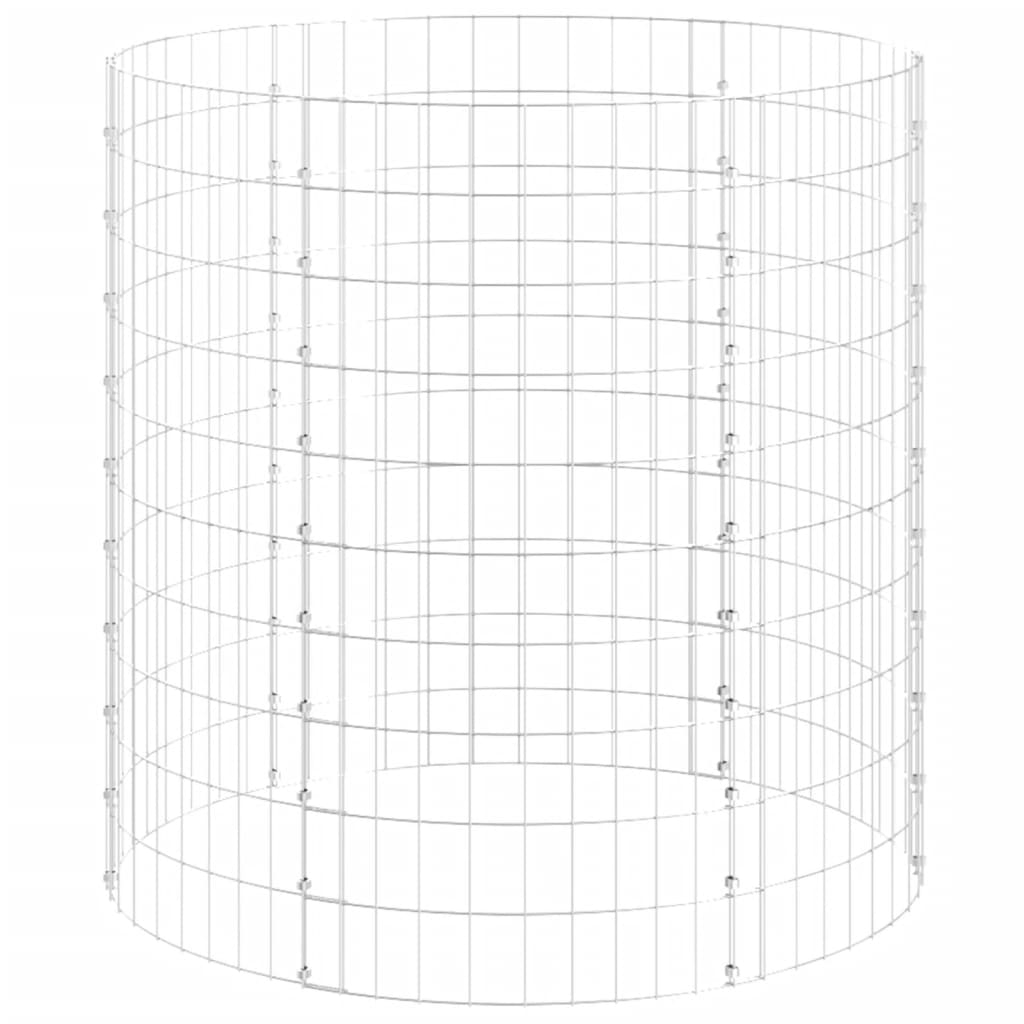 horganyzott acél kerti komposztáló Ø100 x 100 cm