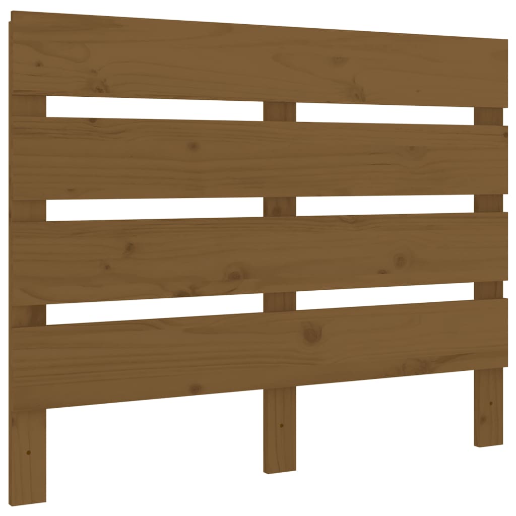 mézbarna tömör fenyőfa fejtámla 100x3x80 cm