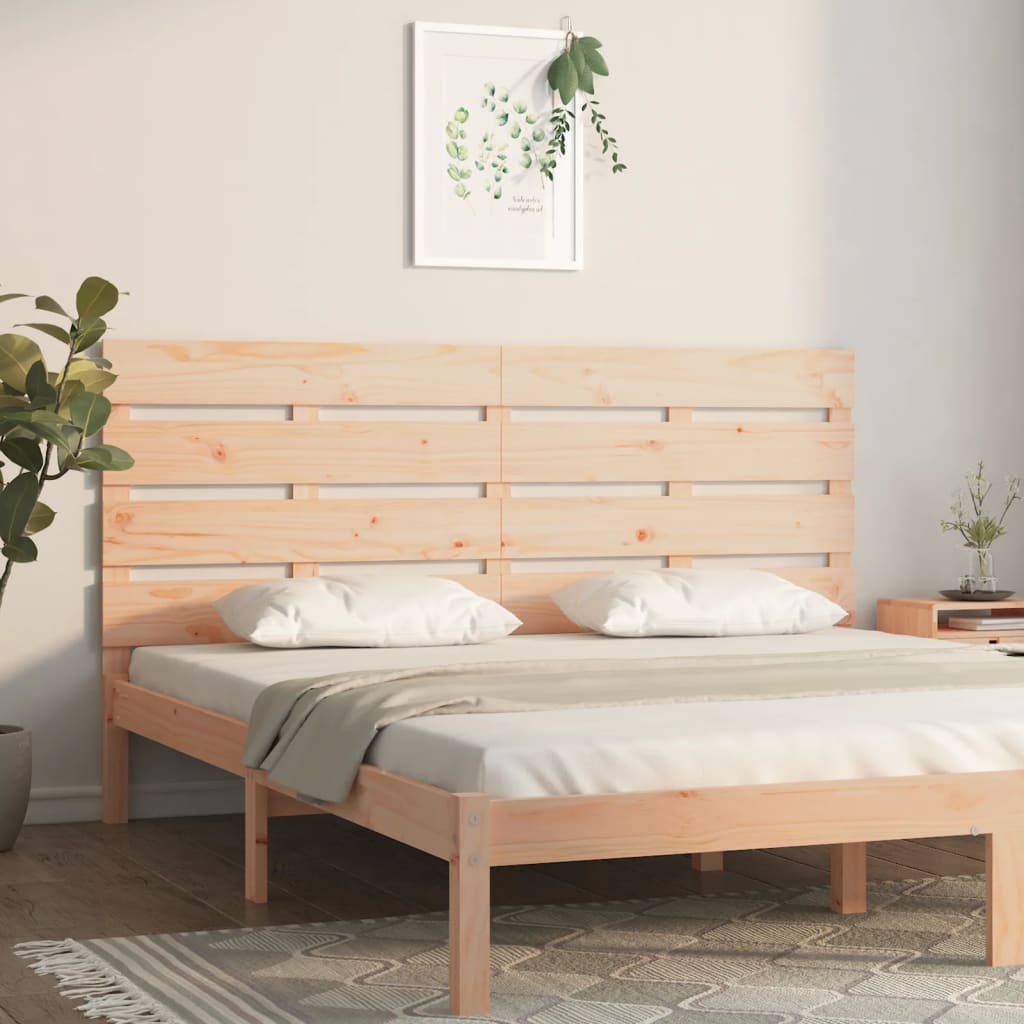 tömör fenyőfa fejtámla 120x3x80 cm
