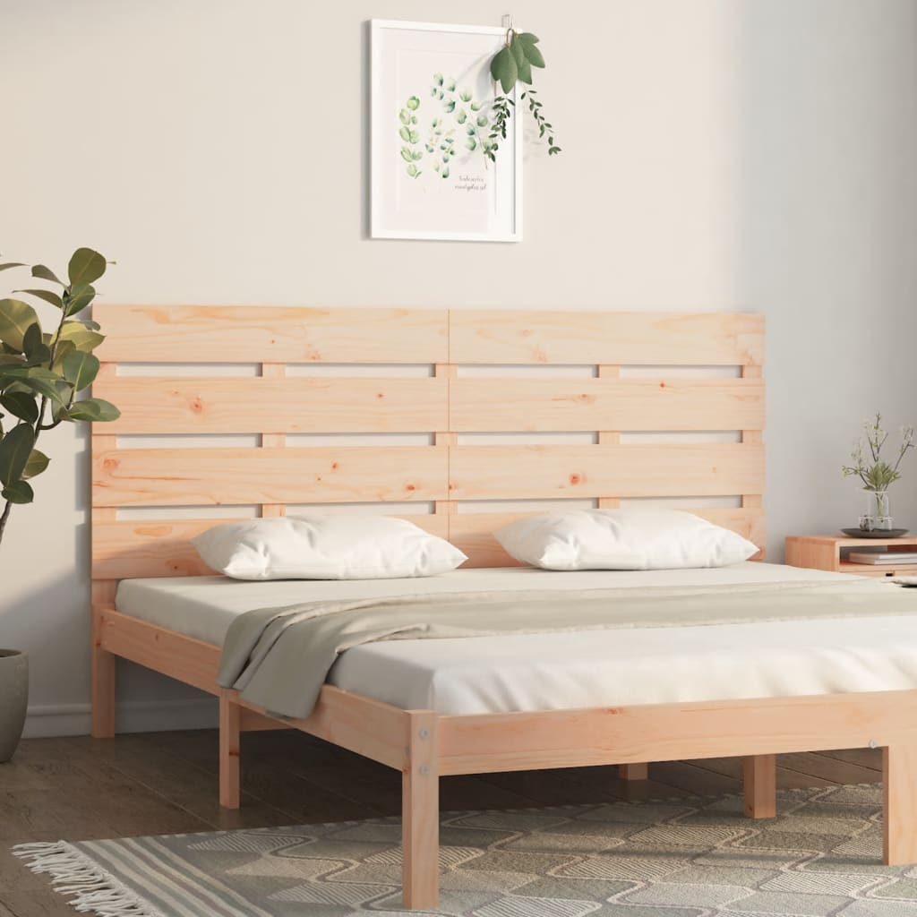 tömör fenyőfa fejtámla 160 x 3 x 80 cm