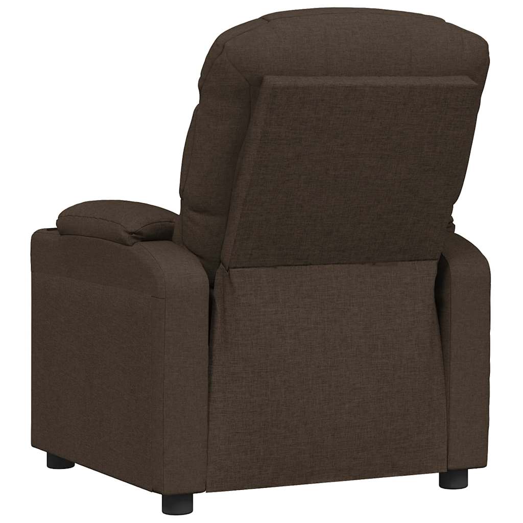 sötétbarna szövet relaxfotel