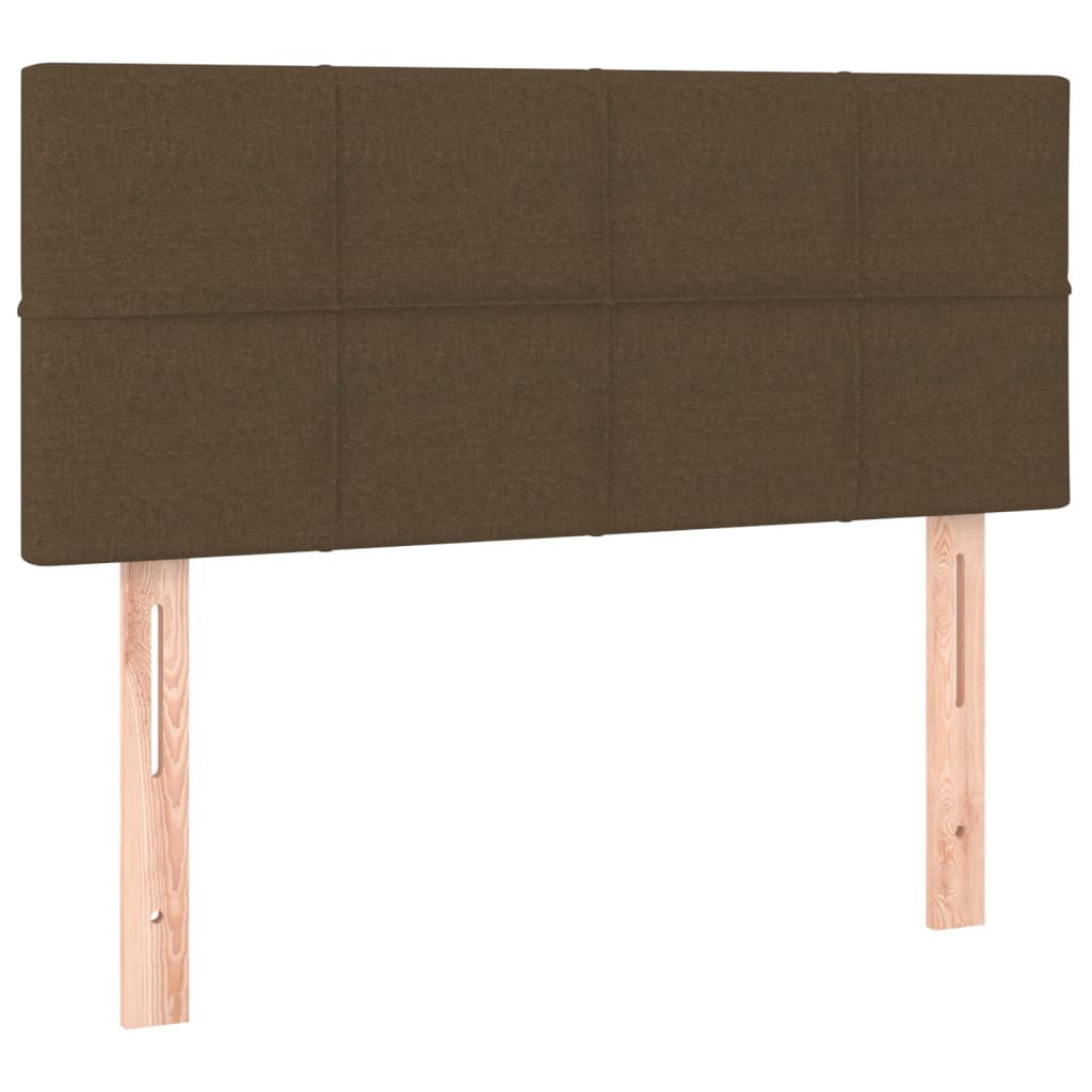 sötétbarna szövet fejtámla 100x5x78/88 cm