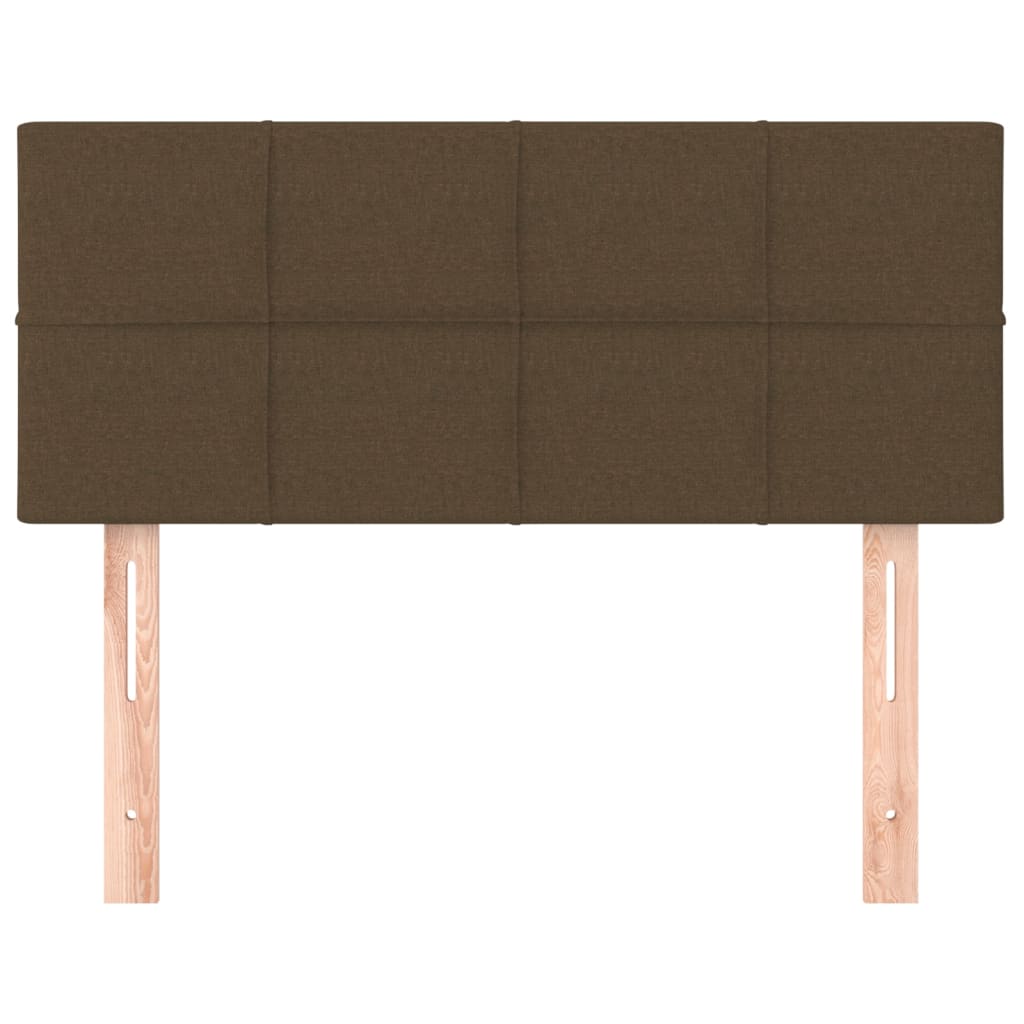 sötétbarna szövet fejtámla 100x5x78/88 cm
