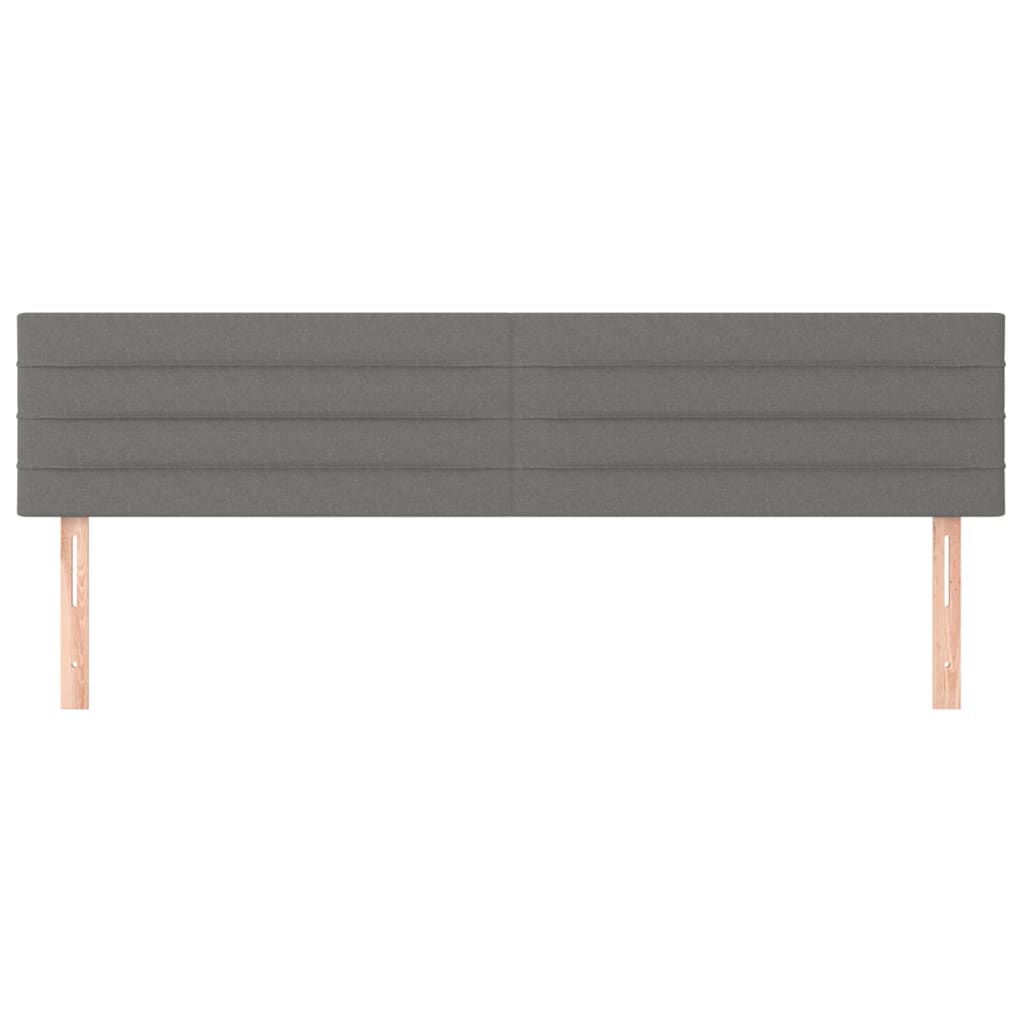 sötétszürke szövet fejtámla 160 x 5 x 78/88 cm