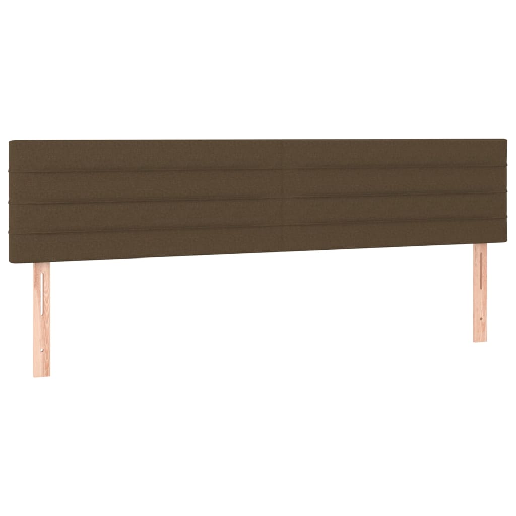 sötétbarna szövet fejtámla 160 x 5 x 78/88 cm