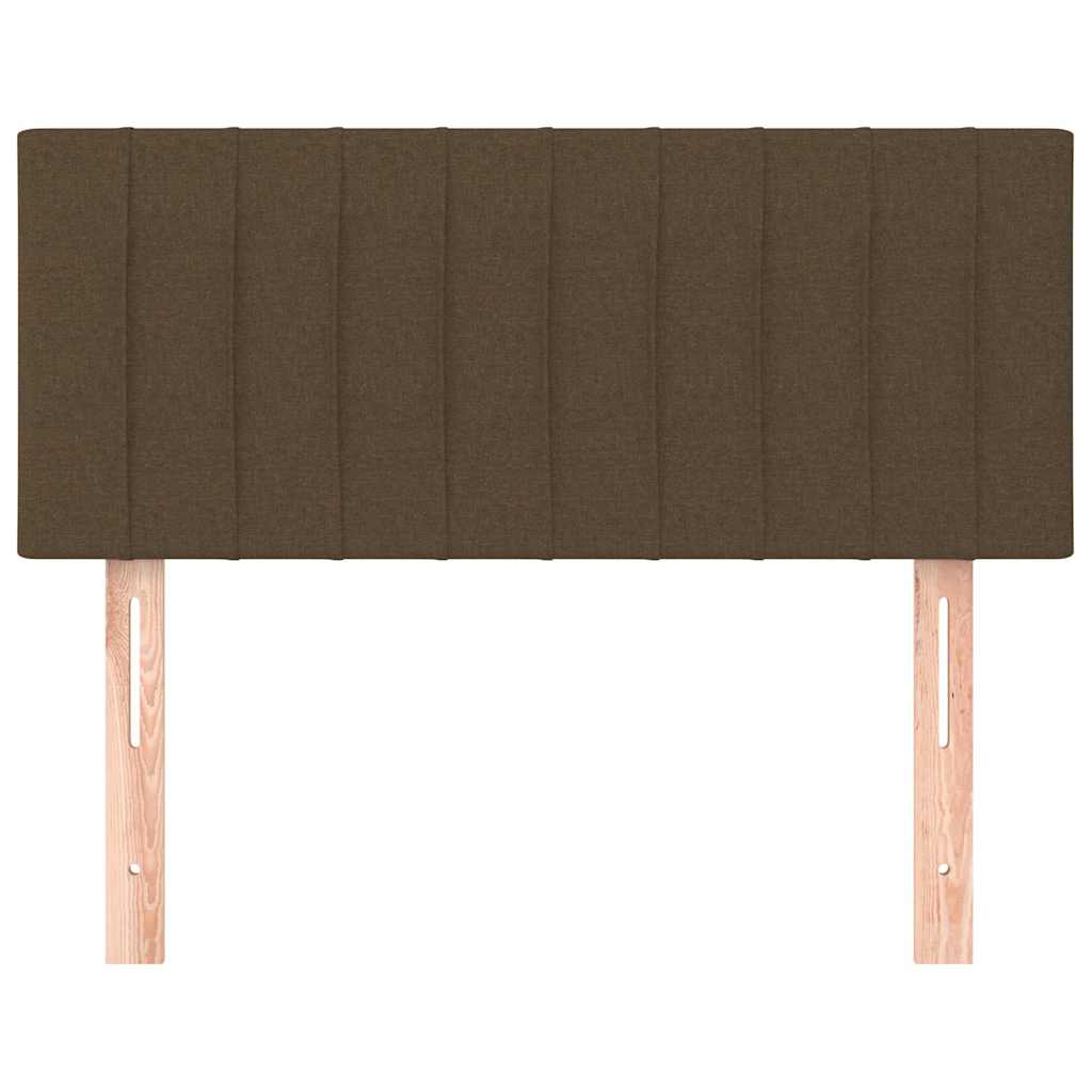 sötétbarna szövet fejtámla 90x5x78/88 cm