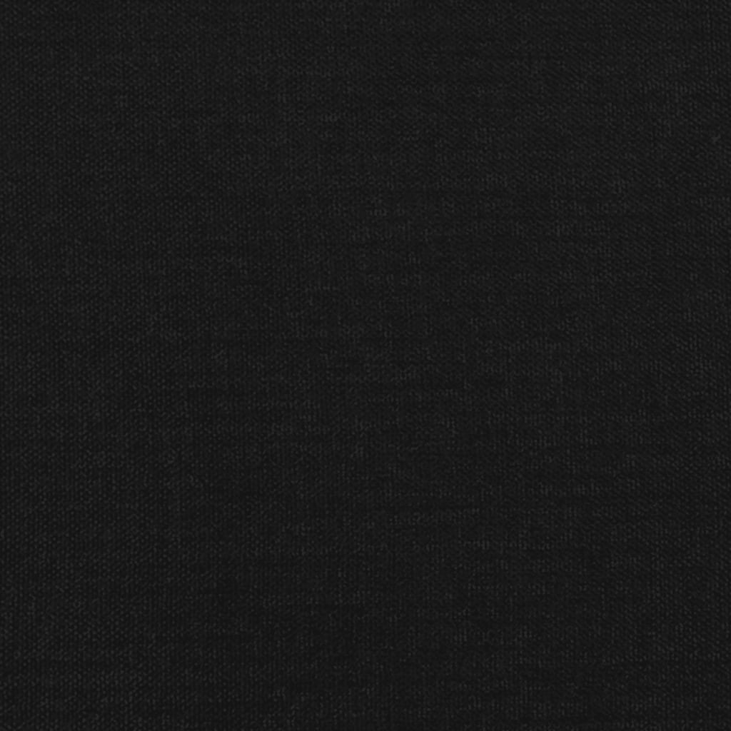 fekete szövet fejtámla 80x7x78/88 cm
