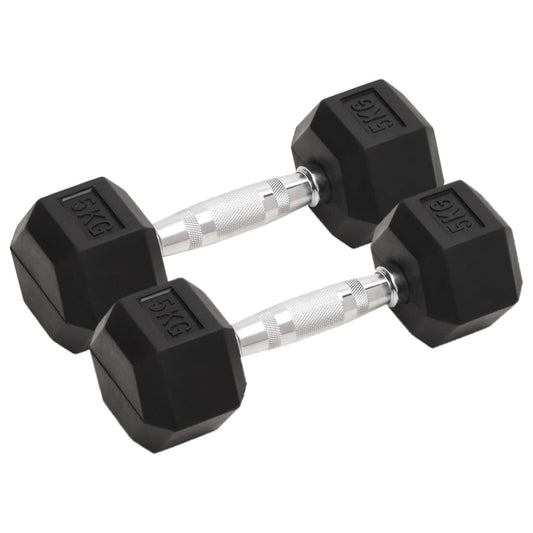 2 db összesen öntöttvas egykezes súlyzó 10 kg