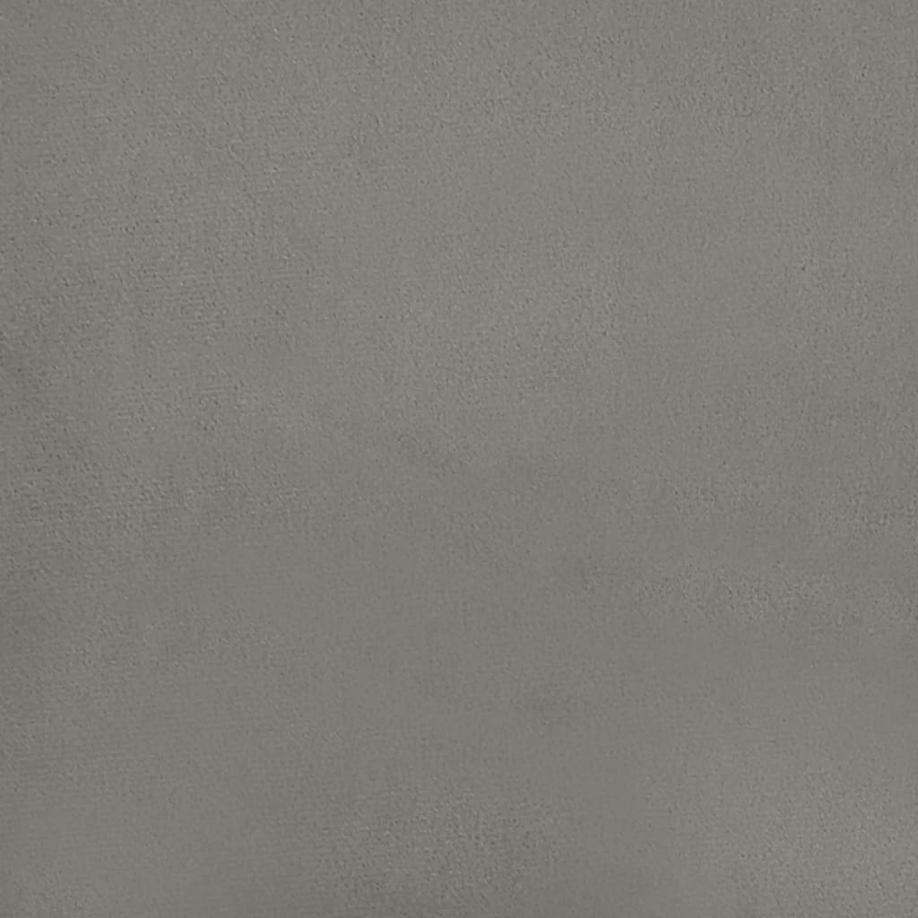 világosszürke bársony zsebrugós ágymatrac közepes keménységű 120x200x20 cm
