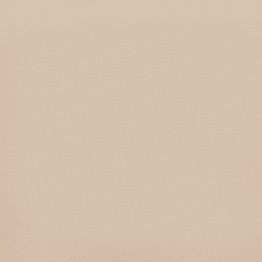cappuccino színű műbőr zsebrugós ágymatrac közepes keménységű 180 x 200 x 20 cm