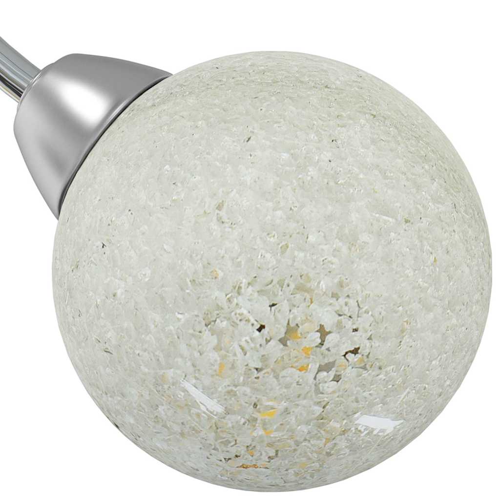 mennyezeti lámpa kerek üvegburákkal 5 db G9 LED-lámpához