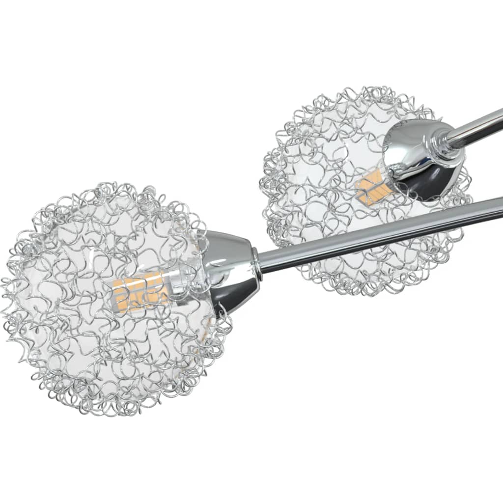 mennyezeti lámpa dróthálós burákkal 5 db G9 LED-lámpával