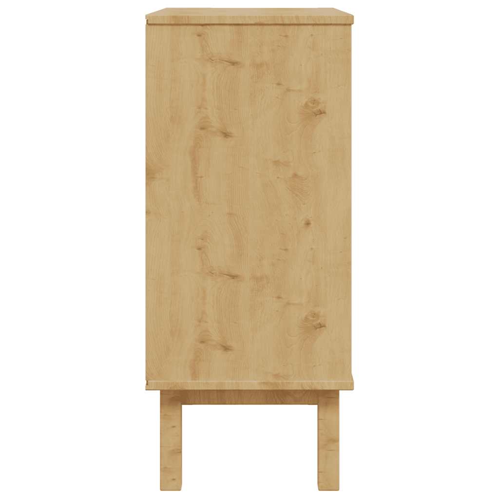 OTTA tömör fenyőfa fiókos szekrény 76,5 x 39,5 x 90 cm