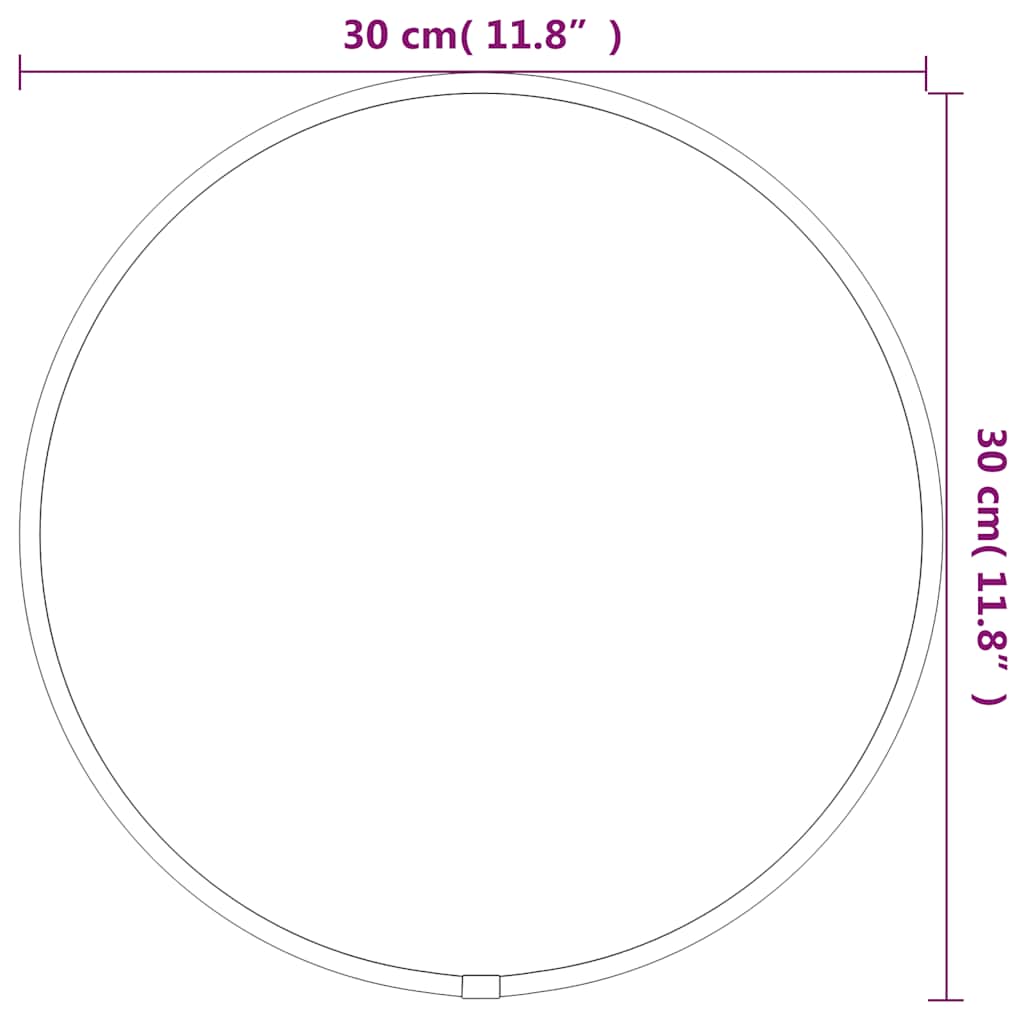 arany falitükör Ø 30 cm Kerek