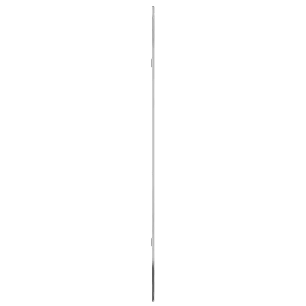 ezüstszínű ovális falitükör 100x45 cm