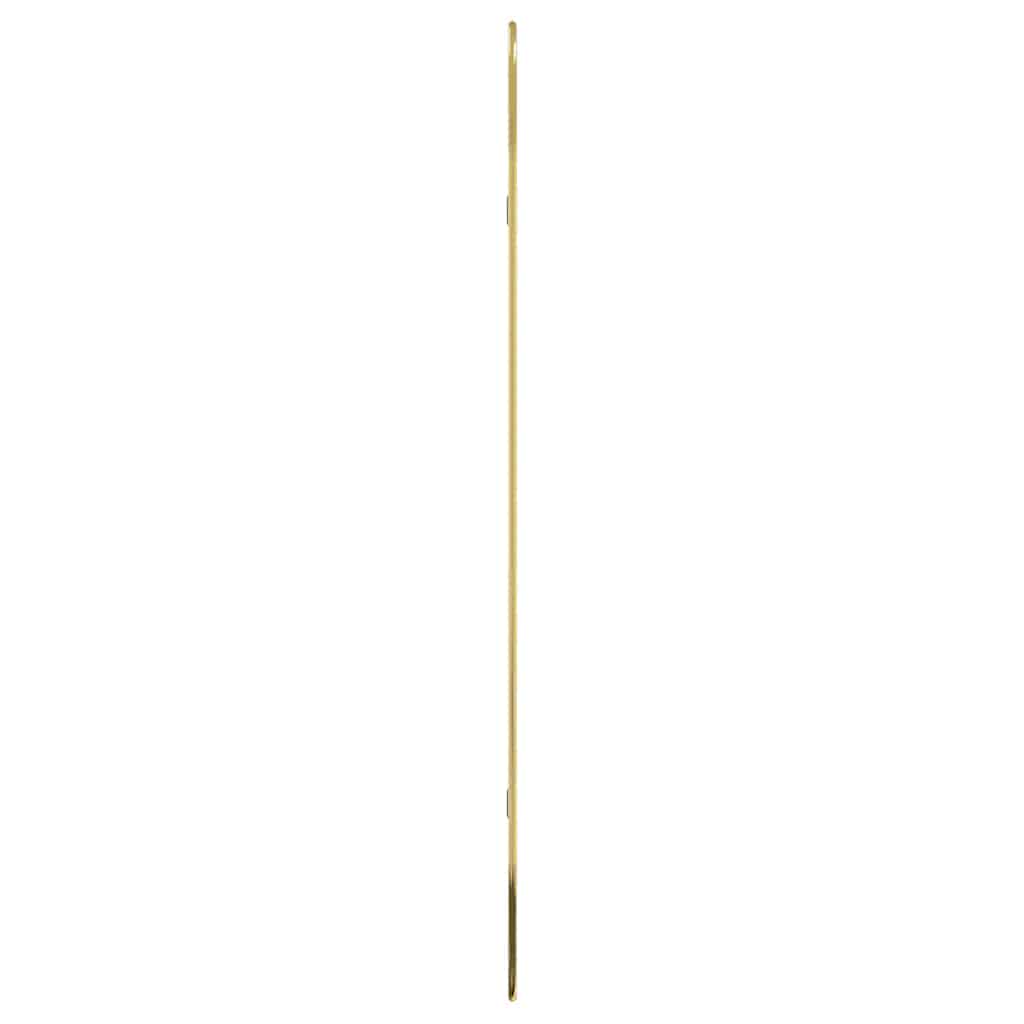 aranyszínű ovális falitükör 100x45 cm