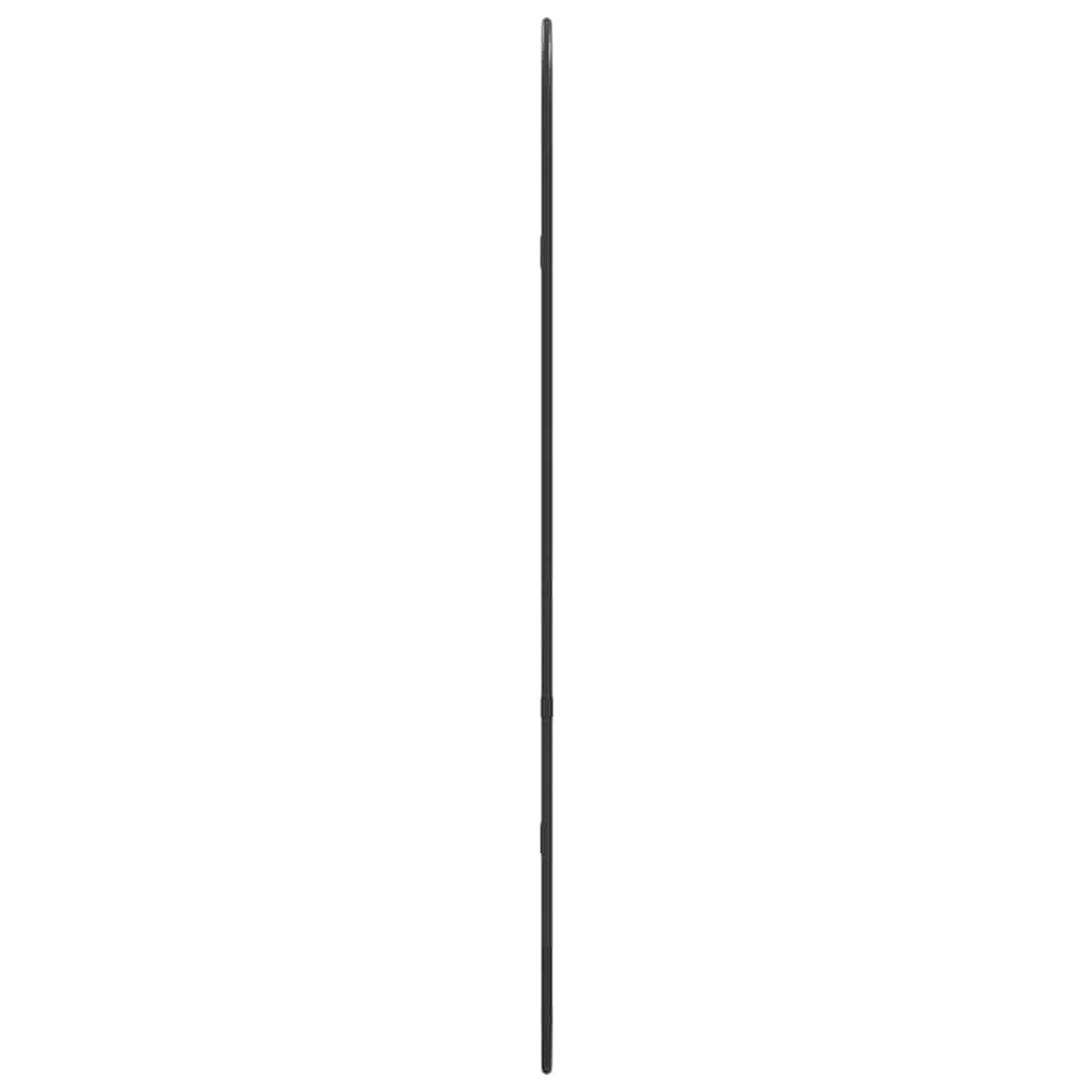 fekete ovális falitükör 80x35 cm