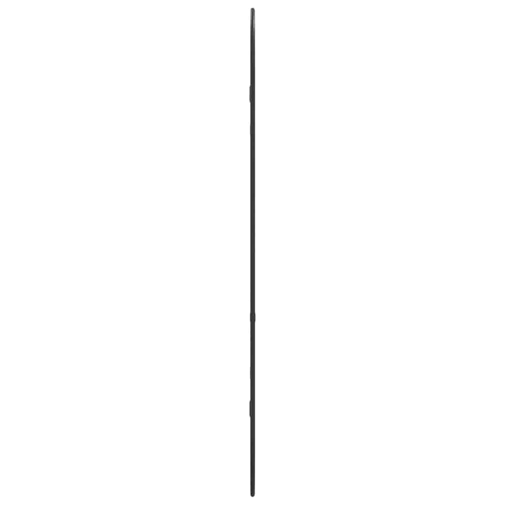fekete ovális falitükör 90x40 cm
