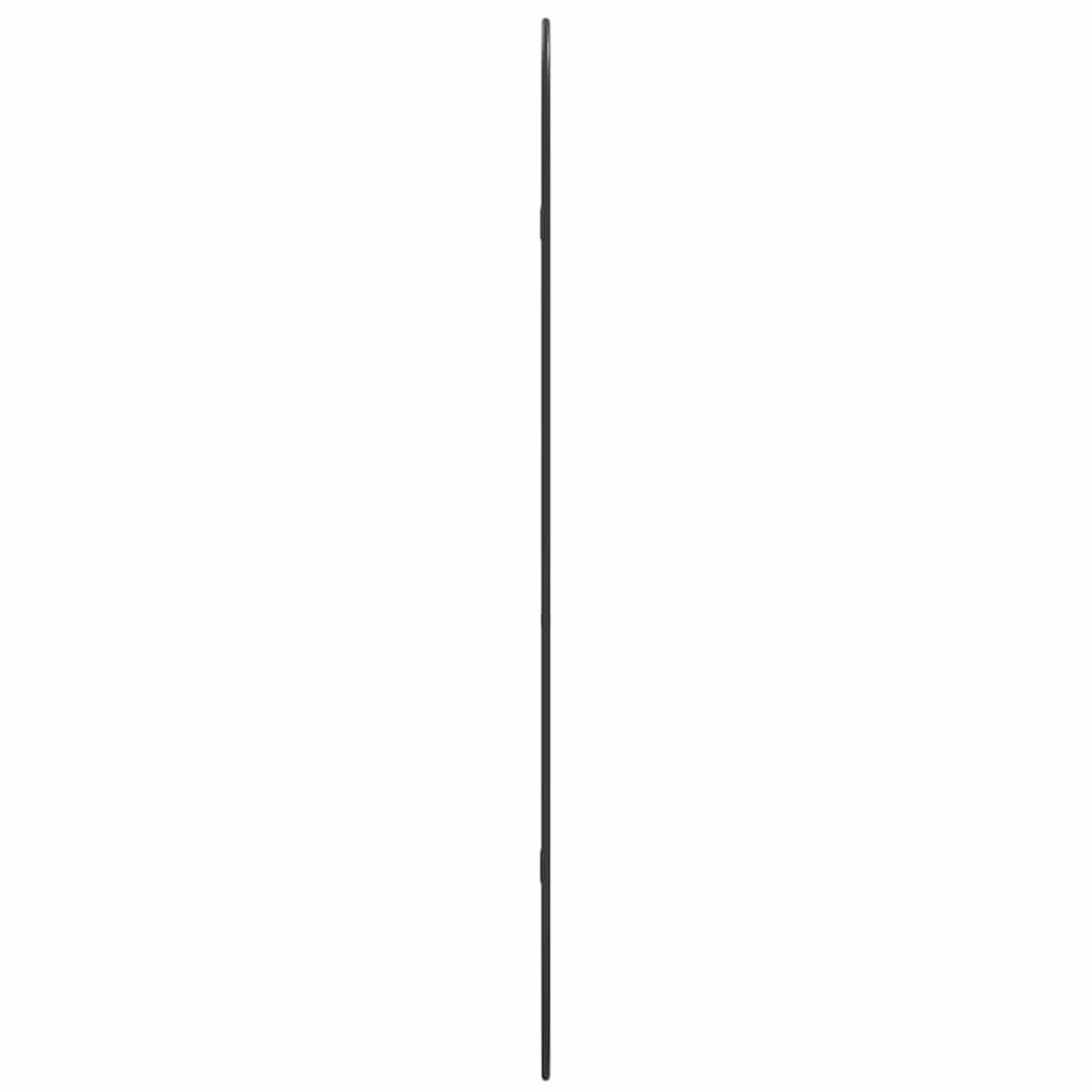 fekete ovális falitükör 100x45 cm