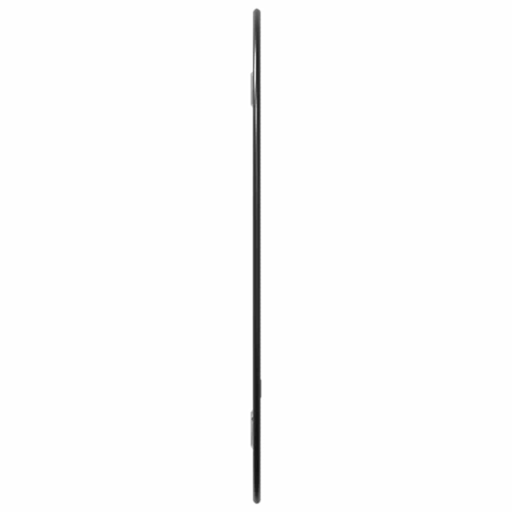 fekete falitükör 30x25 cm
