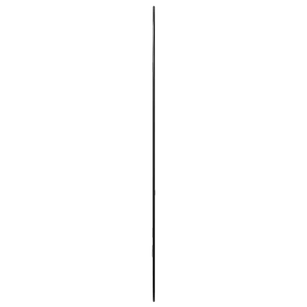 fekete falitükör 70x45 cm