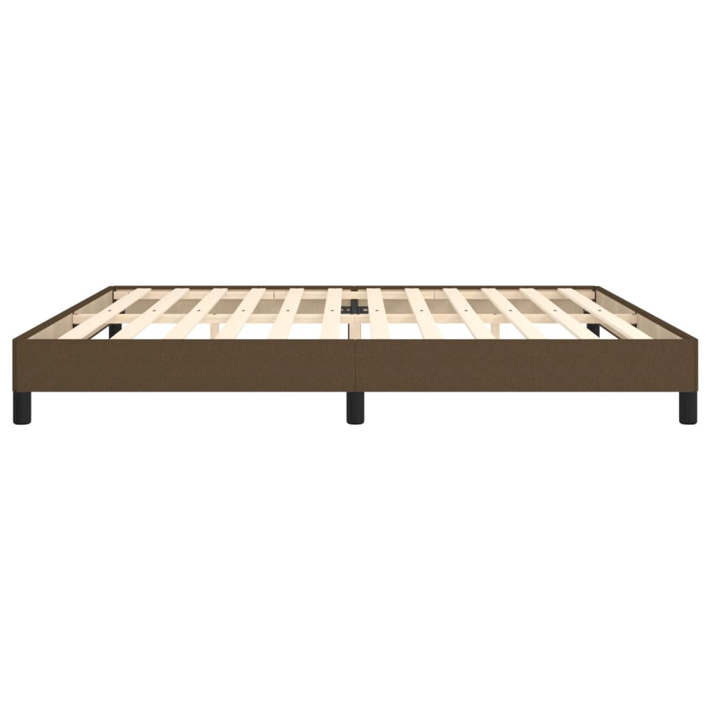 sötétbarna szövet ágykeret matrac nélkül 200 x 200 cm