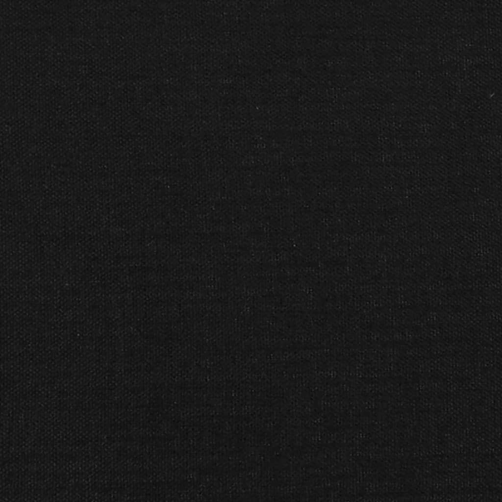 fekete szövet ágykeret matrac nélkül 140x200 cm