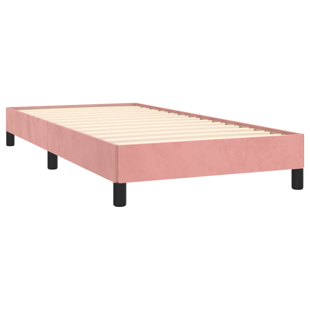 rózsaszín bársony ágykeret 100x200 cm