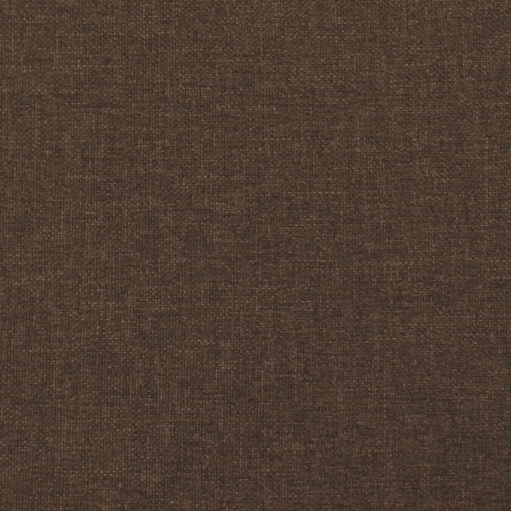 sötétbarna szövet ágykeret matrac nélkül 140 x 190 cm