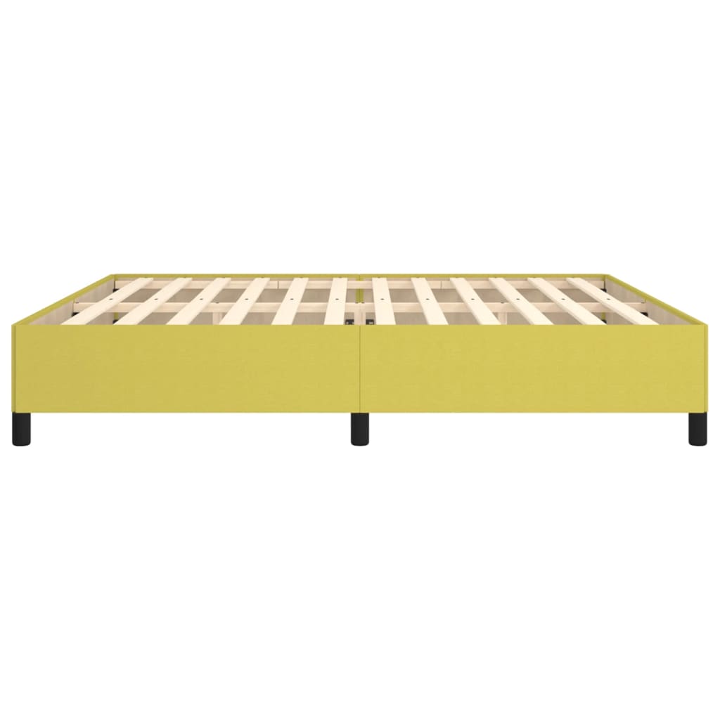zöld szövet ágykeret matrac nélkül 200 x 200 cm