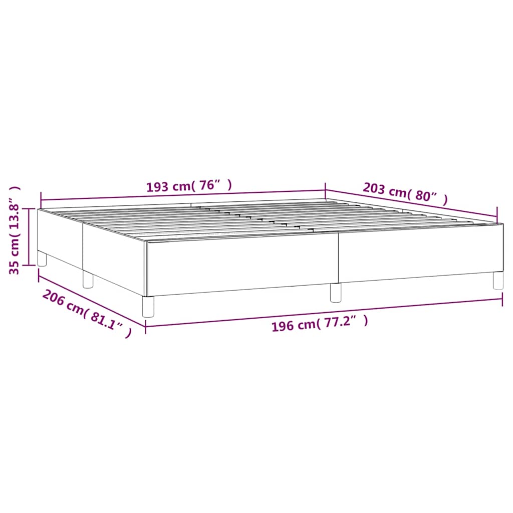 világosszürke bársony ágykeret matrac nélkül 193 x 203 cm king size ágyneműtartós