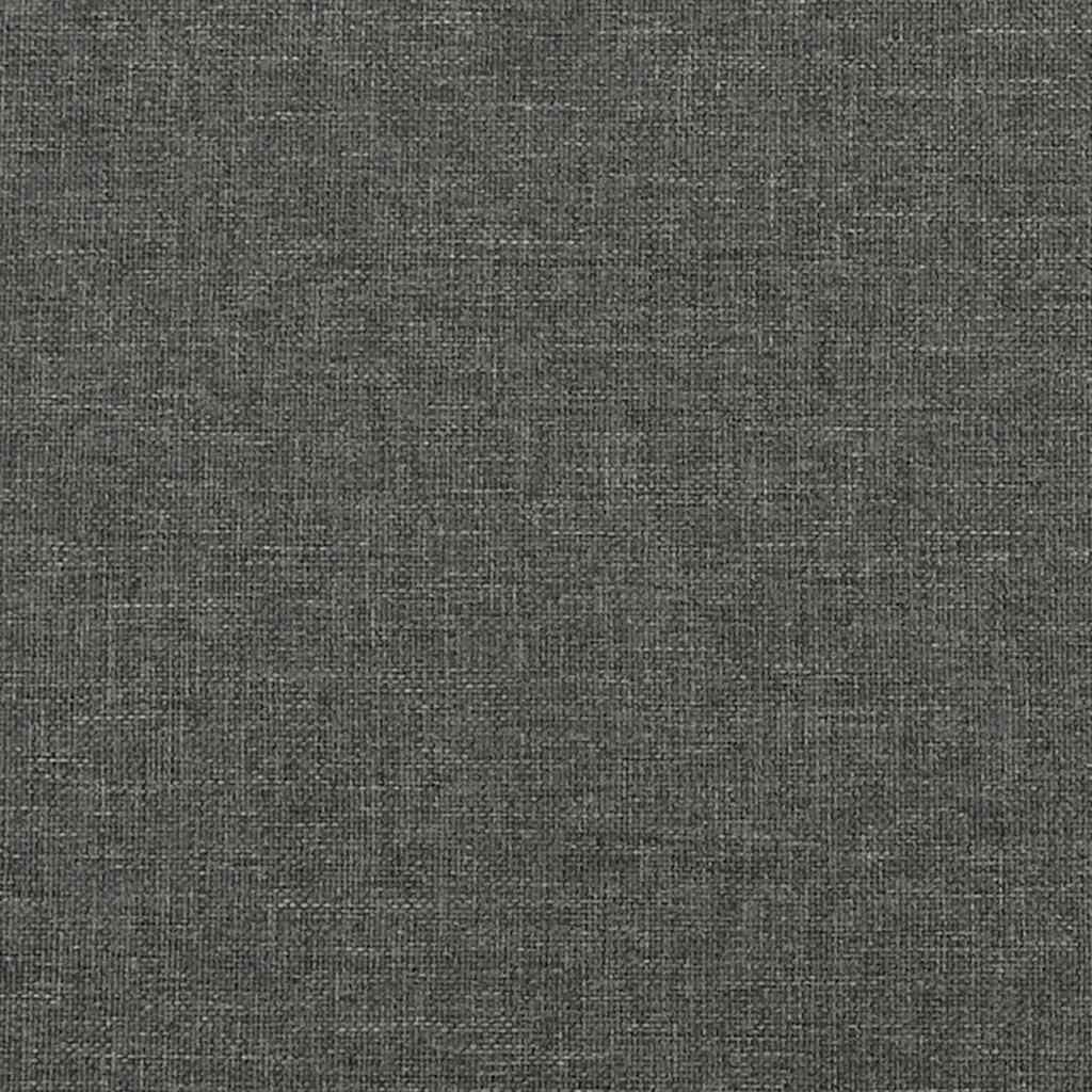 sötétszürke szövet ágykeret matrac nélkül 120x200 cm