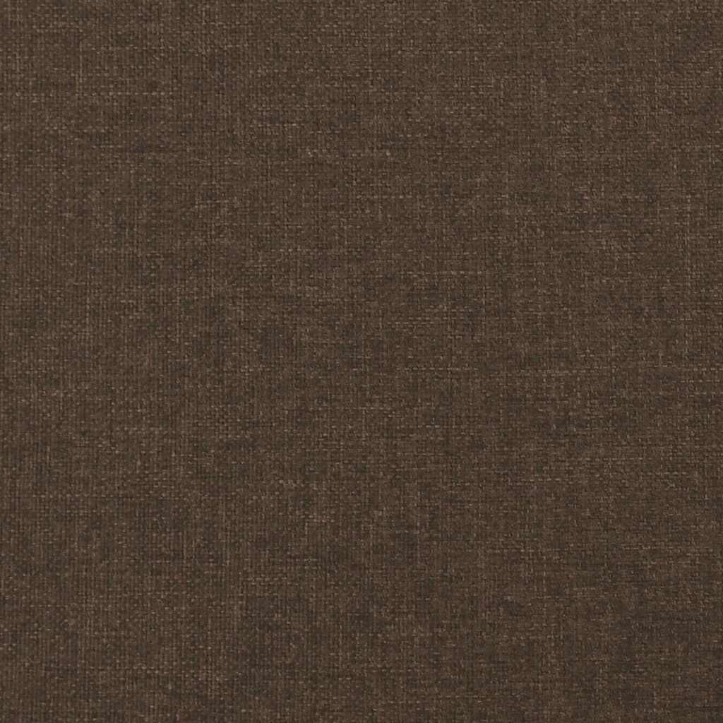sötétbarna szövet ágykeret matrac nélkül 140 x 190 cm
