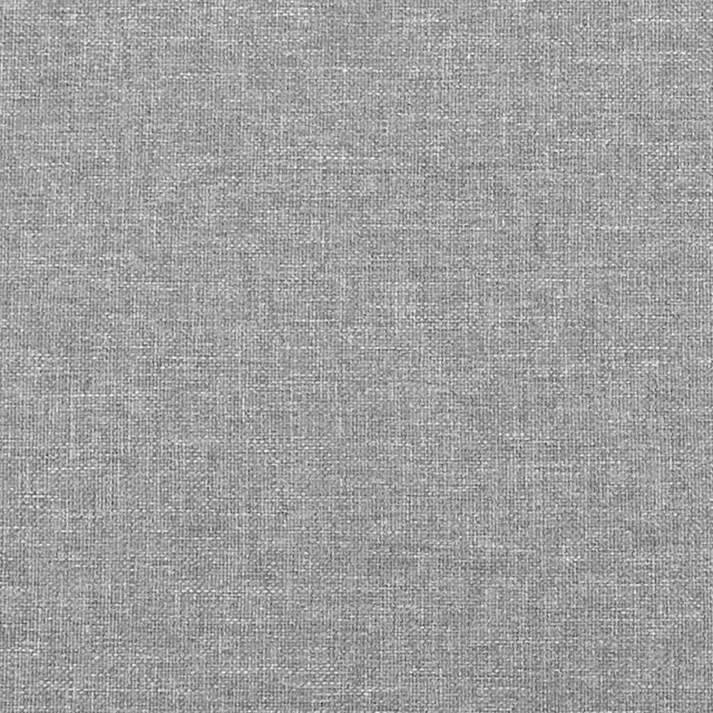 világosszürke szövet ágykeret matrac nélkül 200 x 200 cm