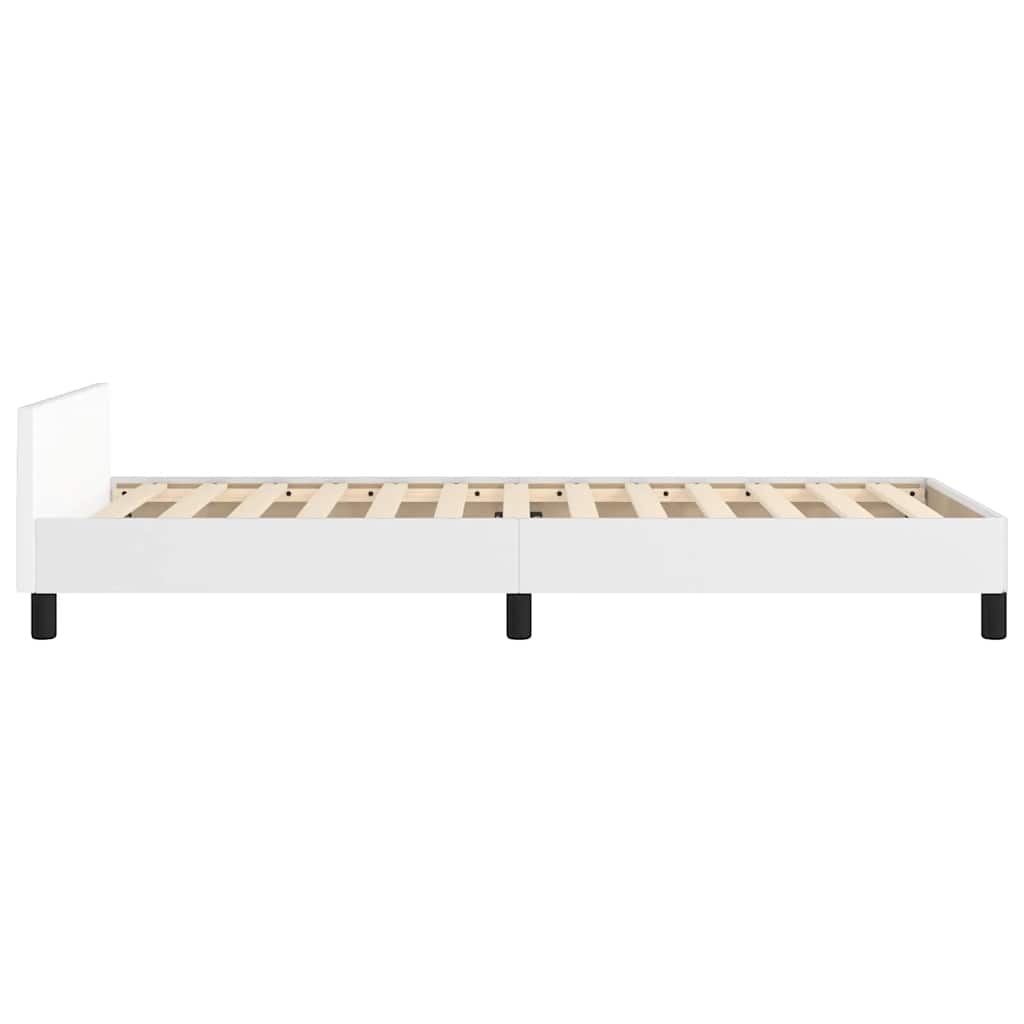 fehér ágykeret fejtámlával matrac nélkül 80 x 200 cm
