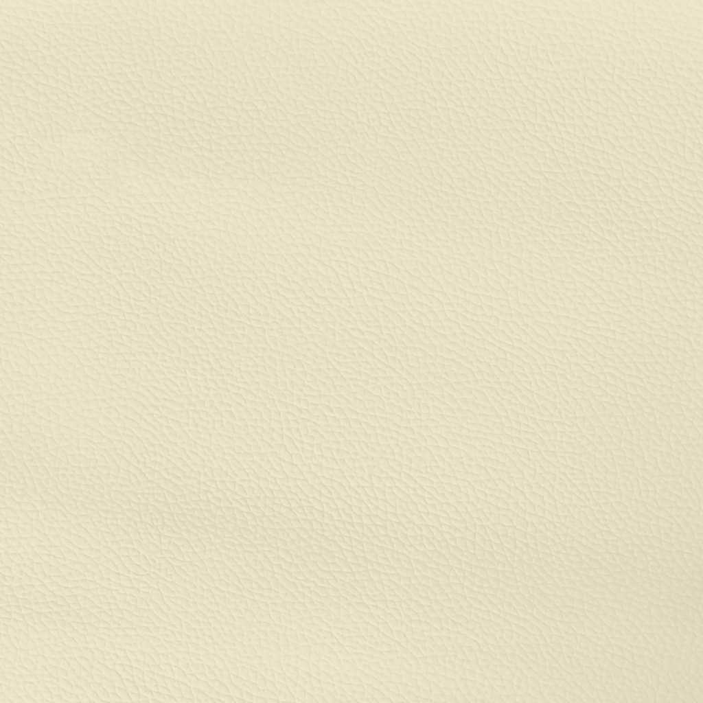 krémszínű ágykeret fejtámlával matrac nélkül 90x200 cm