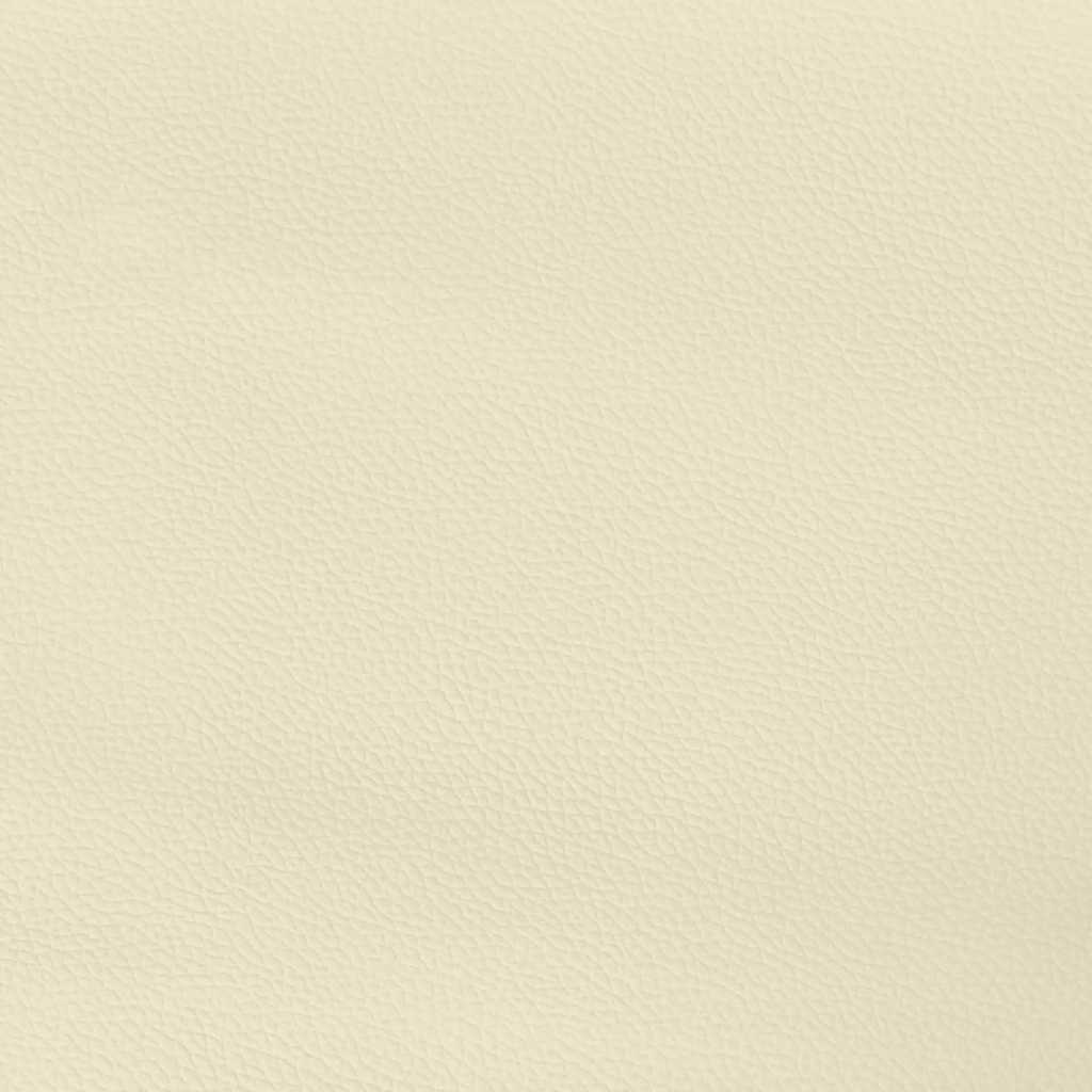 krémszínű ágykeret fejtámlával matrac nélkül 140x200 cm