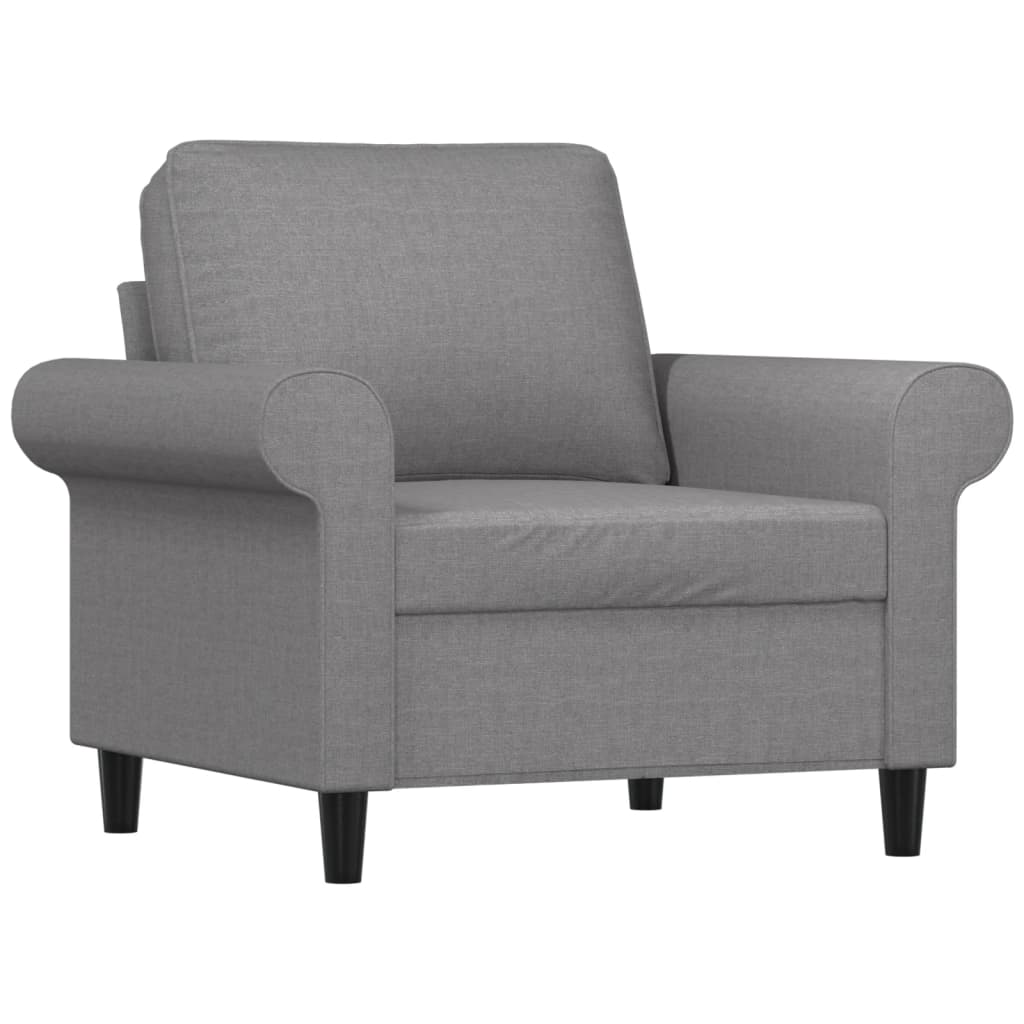 világosszürke szövet kanapéfotel 60 cm