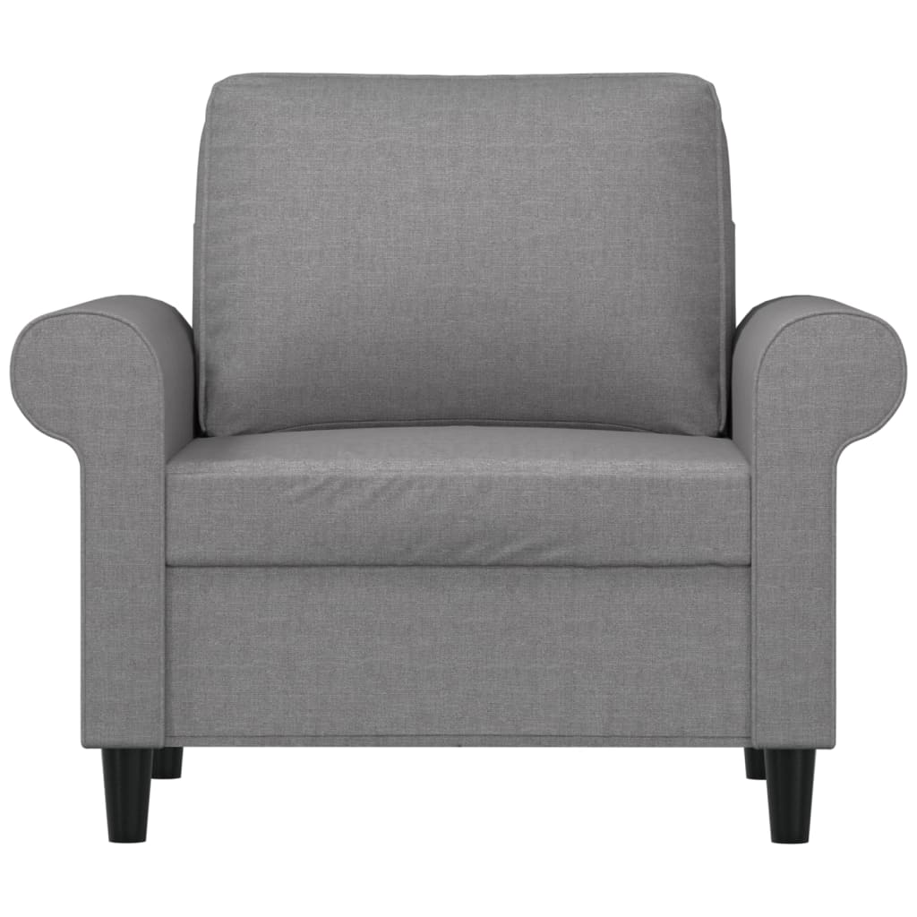 világosszürke szövet kanapéfotel 60 cm