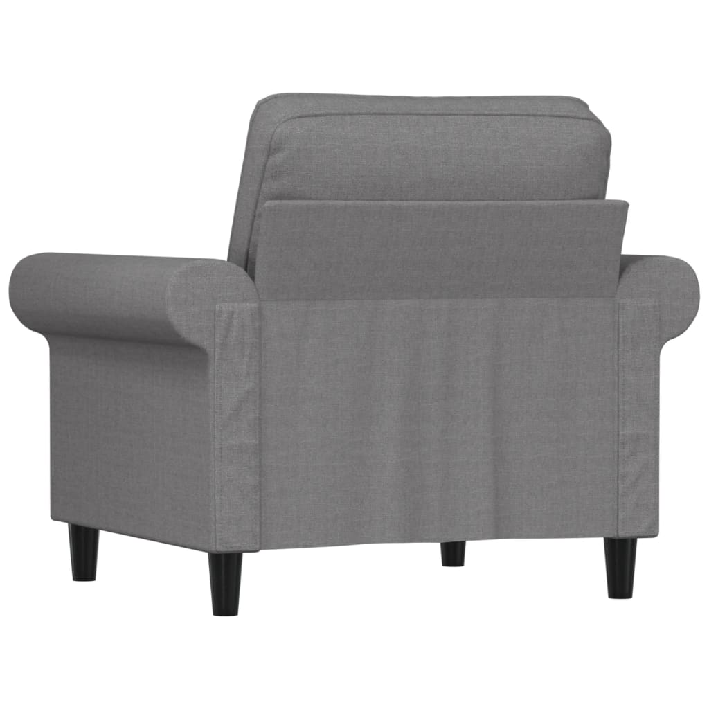 világosszürke szövet kanapéfotel 60 cm
