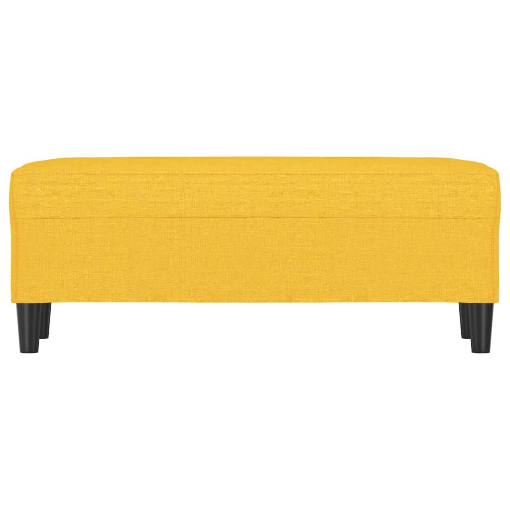 világossárga szövet pad 100 x 35 x 41 cm