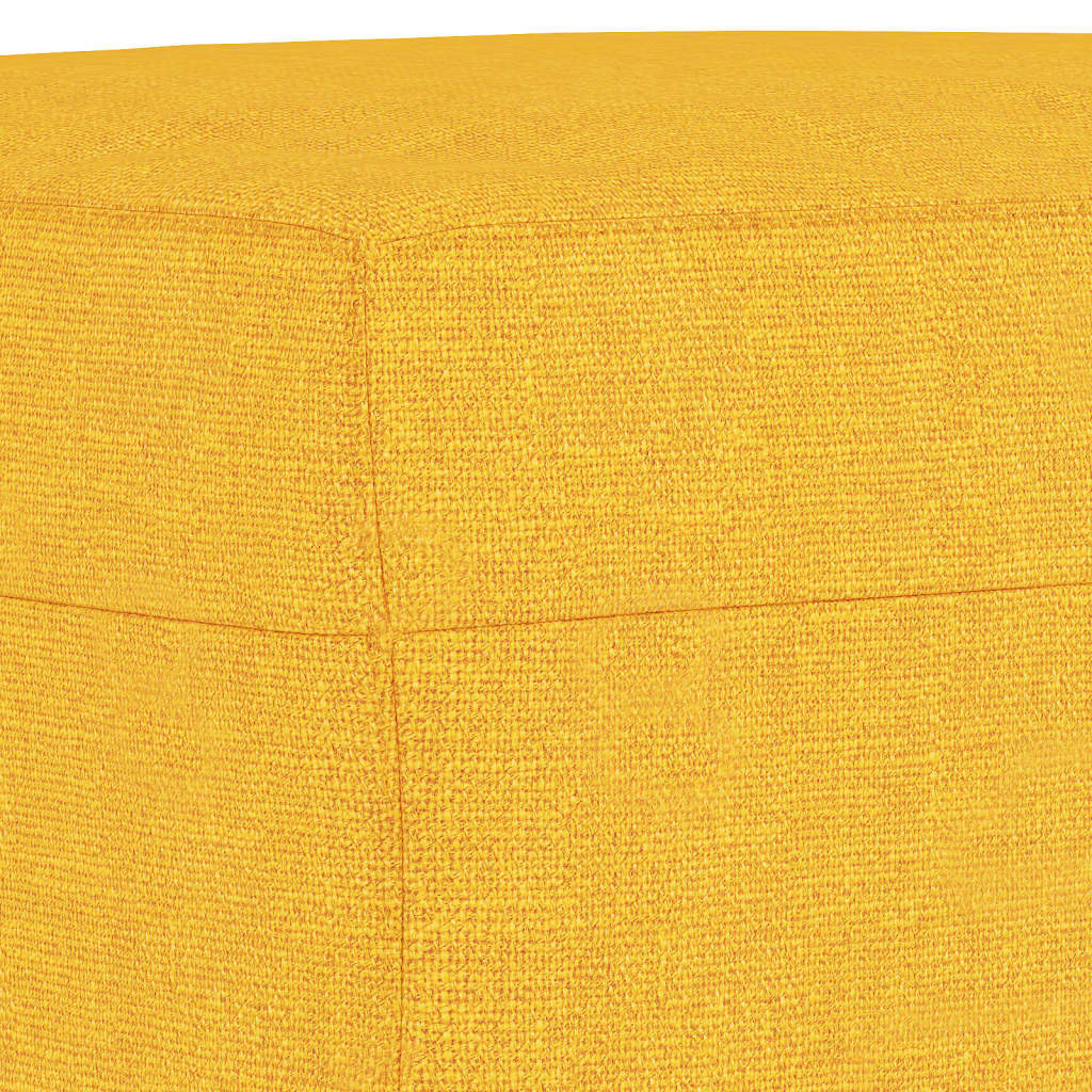 világossárga szövet pad 100 x 35 x 41 cm