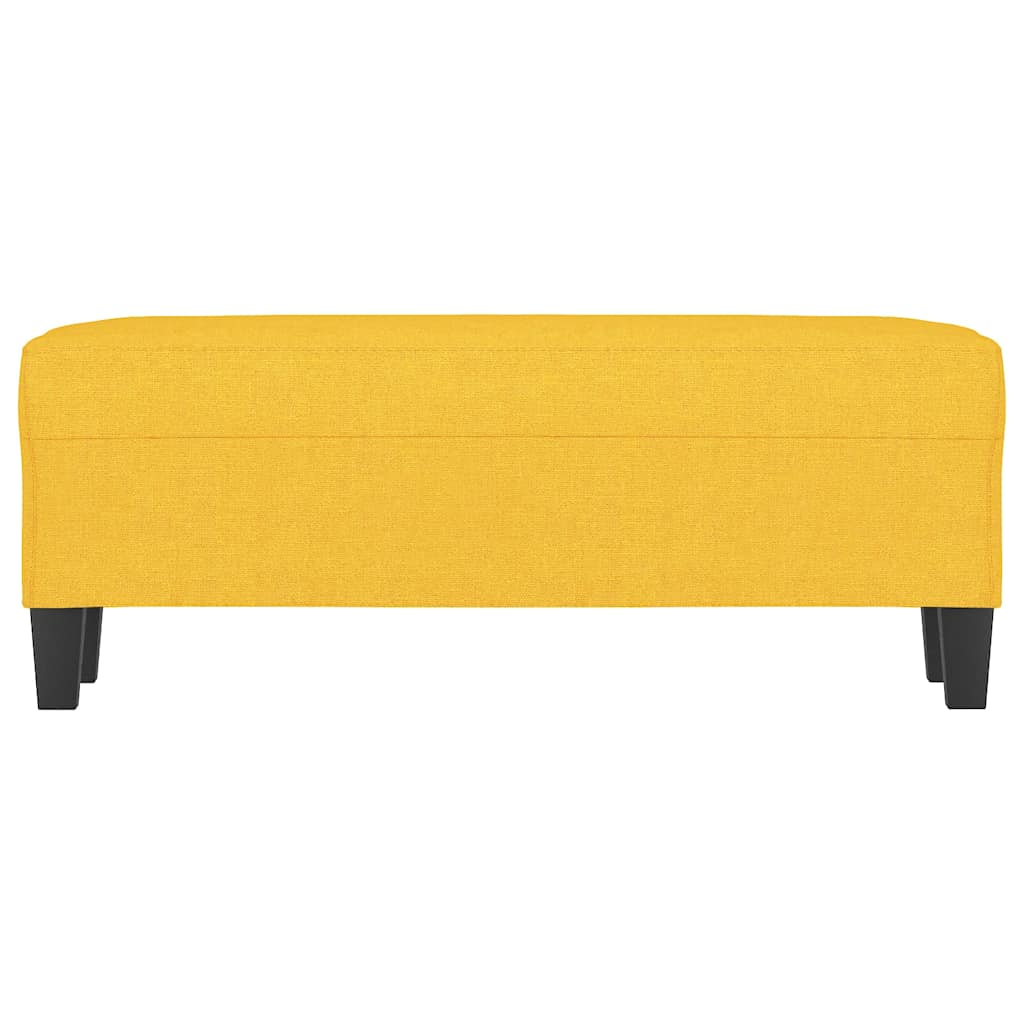 világossárga szövet pad 100 x 35 x 41 cm