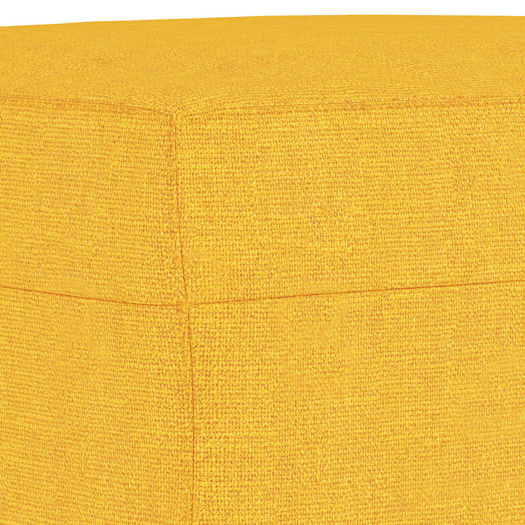 világossárga szövet pad 100 x 35 x 41 cm