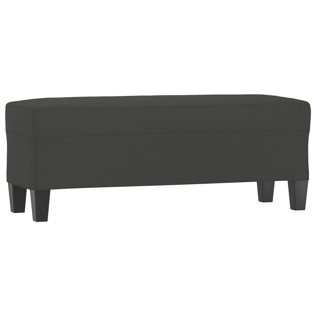 sötétszürke mikroszálas szövet pad 100x35x41 cm